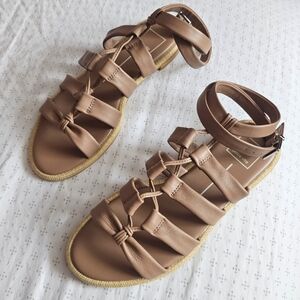 Dolce Vita Tan Adison Cafe Leather Sandals